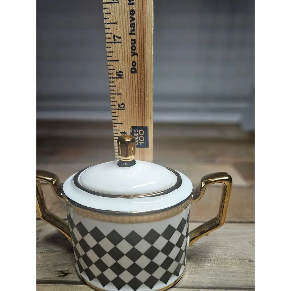 Decorative Black and White Jars Set of 2